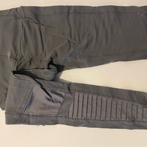 Alo Yoga Grey Moto Leggings